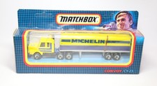 Matchbox Convoy CY23 Scania Covered Truck Michelin In Original Box - Mint 1991