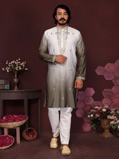 Pakistani Men Cotton Kurta Set