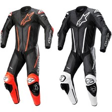 Alpinestars Leather Suit Fusion Men's Biker Outfit Leather With Knit Stretch