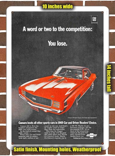 Metal sign 1969 - metal,
