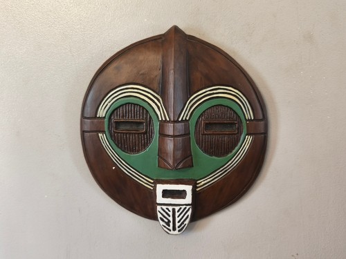 African mask hand painted - african,