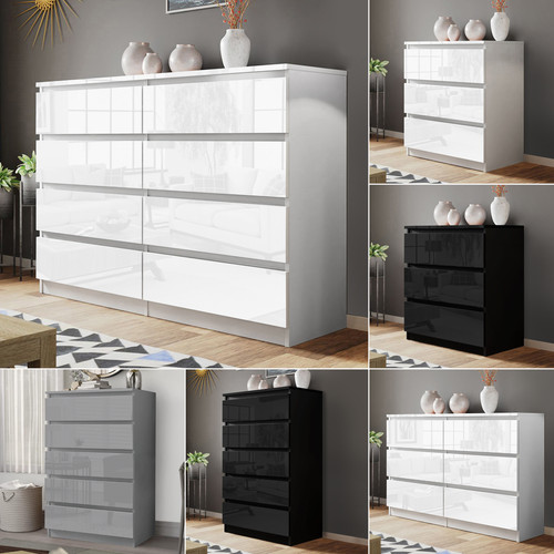 High gloss chest - gloss, drawers