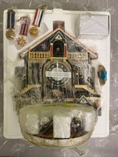 Bradford Exchange Faithful Fuzzies Mighty Marines Clock Boxed with COA