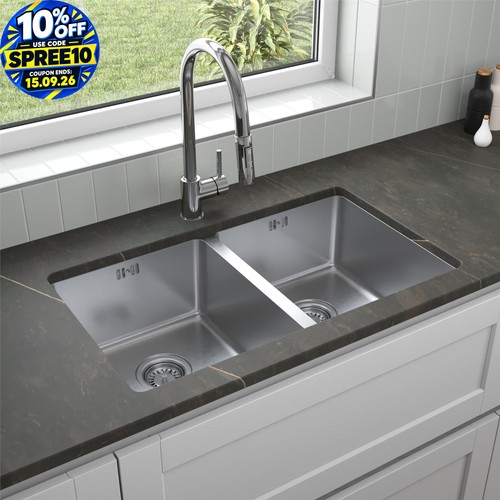 Stainless steel kitchen sink - kitchen, 2