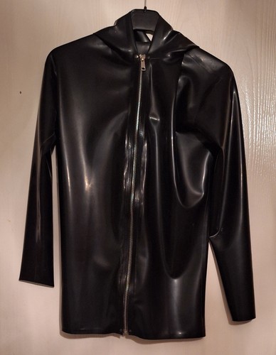Hand made latex hoodie jacket - made,
