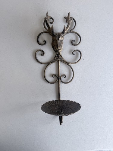 Metal stag head wall - stag,