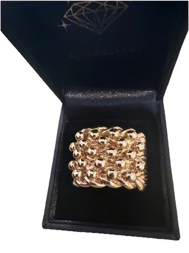 Hallmarked 9ct yellow - gold, 5