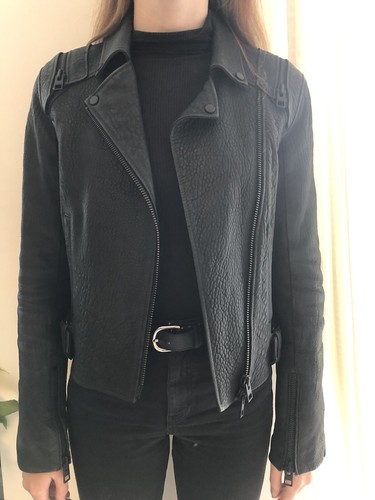 All saints leather jacket - leather,