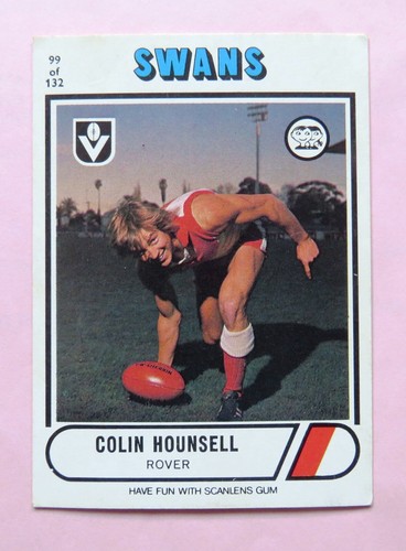 1976 scanlens vfl - footy, card