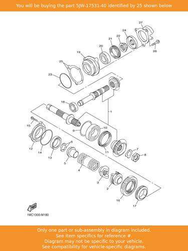 Yamaha shim pinion - yamaha, shim,