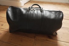 Louis Vuitton Keepall 60 Vintage Black Epi Leather Travel Duffel Bag Holdall 