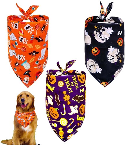 Pcs halloween dog bandana - halloween,