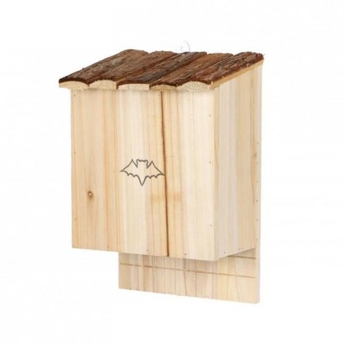 Wooden bat nest box - wooden, natural