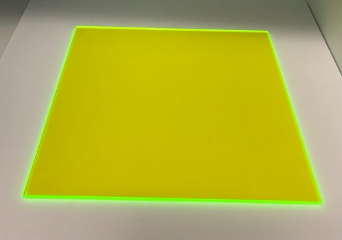 Green fluorescent acrylic - fluorescent,
