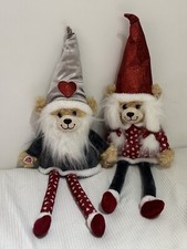 Build-A-Bear Xmas Christmas  Gnom bears boy and girl  new without tags