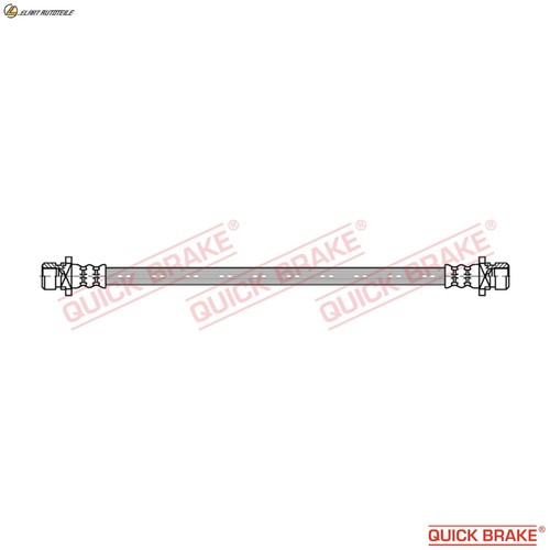Brake hose 052 for - brake, 25.052
