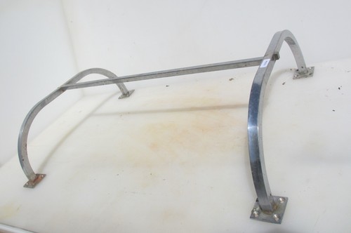 Antique nickel pole rail - antique,