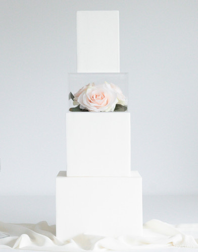 Square acrylic fillable - square, clear