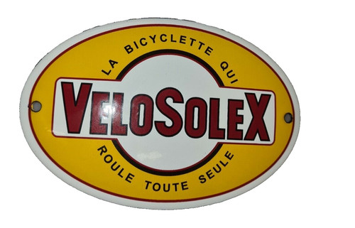 Enamel plate velosolex - enamel,