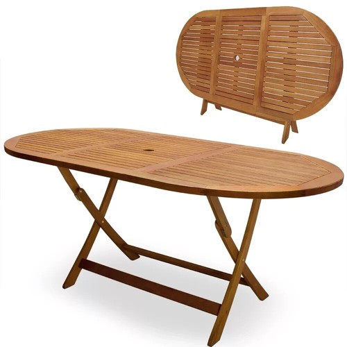 Oval dining table wood outdoor - oval,