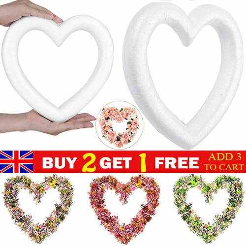 Diy white foam heart shaped - diy,