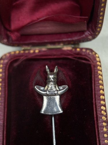 Tie clip lapel pin silver - tie,