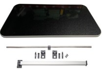 BLACK GLITTER TABLE & GREY