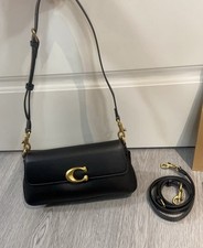 COACH CAM16 Jet Shoulder Bag Refined Calf Leather Black Women's premium price