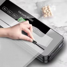 Vacuum Food Sealer Manual Sealer Sealing Dry Wet Pack Machine with 50/100 Bags
