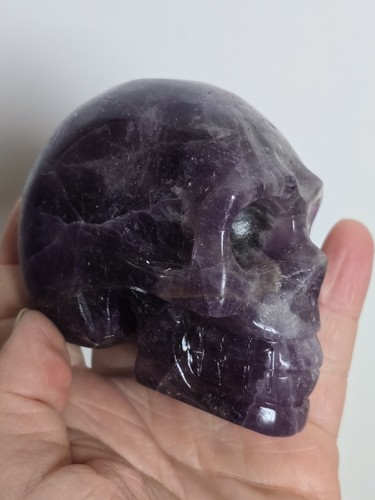 330g amethyst skull natural - skull,