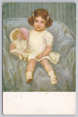 Edwardian postcard young girl - edwardian,