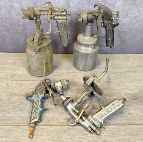 Vintage paint spraying guns - paint,