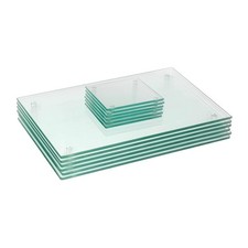 12pc Glass Placemats & Square