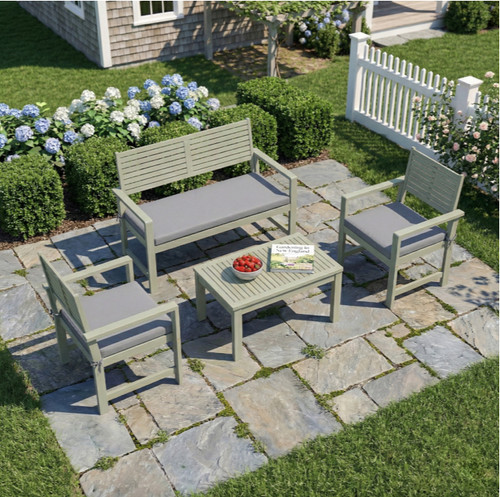 Grey wooden garden - wooden, furniture