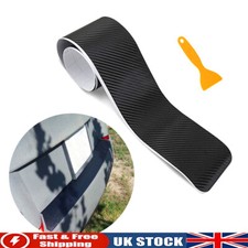 Fits For Car Rear Boot Trunk Bumper Protector Guard Trim Cover Sill Lip 4D Black