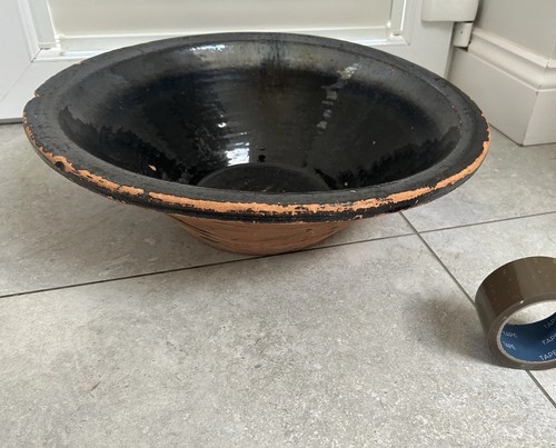 Antique stoneware crock - stoneware, for