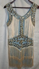 Womens Blue Sparkly Sequined
