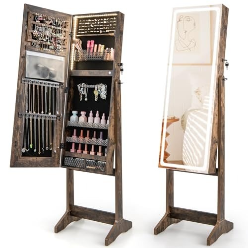 Freestanding lockable jewelry - freestanding,