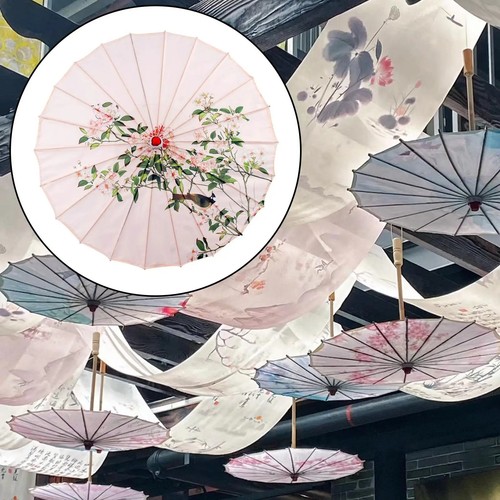 Decorative oiled paper parasol - oiled,