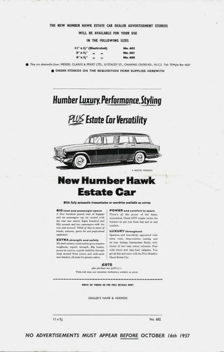 Humber hawk estate - series, 1