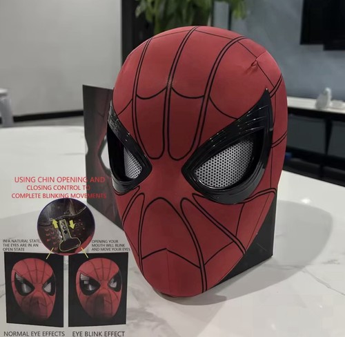 Spiderman mask moving - spiderman,