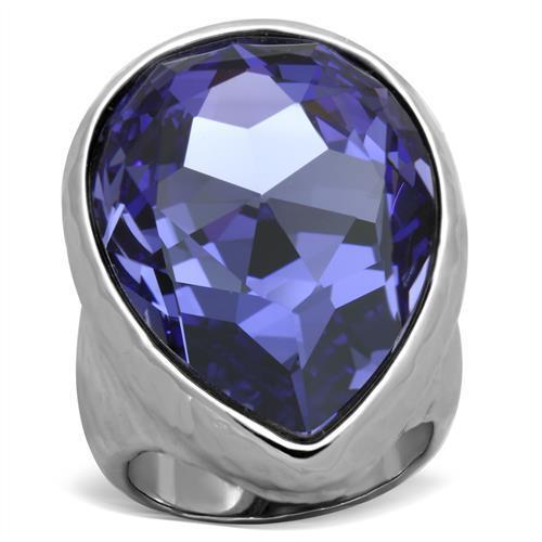 Ladies tanzanite ring pear - tanzanite,