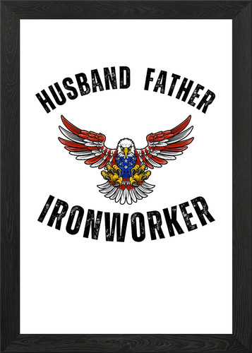 Ironworker eagle design framed - eagle,