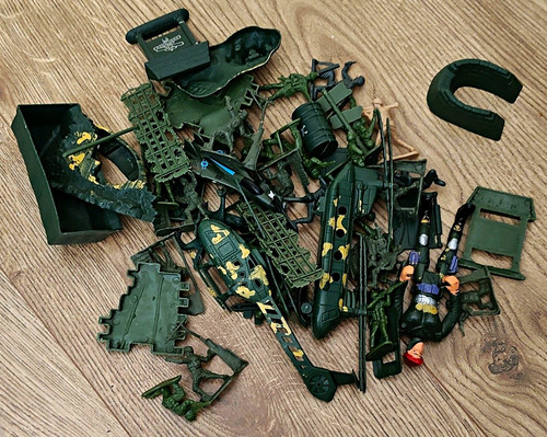 Plastic military toy - plastic, soldiers