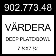 IKEA VÄRDERA Deep Plate/bowl