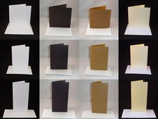 10 x Greeting Card Blanks & Envelopes - Straight Edge - Choose Colour & Quantity