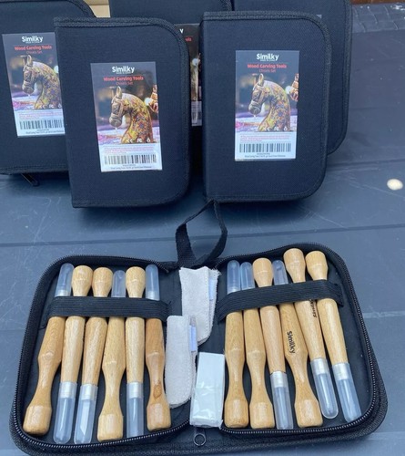 Brand new 12pcs wood carving - new,