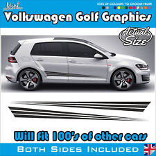 to fit Volkswagen VW GOLF 3 & 5 Door Side Stripes Decals Stickers Graphics 007