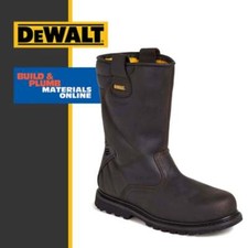 Dewalt BROWN Welted Rigger Boot- Safety Boots Steel Toe Cap & Midsole Leather