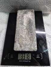 Hand Poured Lead Ingot 3.3kg